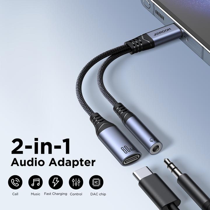 Image du produit Joyroom SY-C02 (USB Type C, Prise de 3,5 mm, USB Type C)