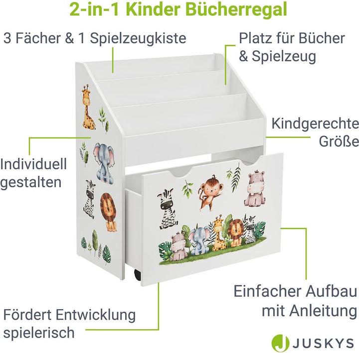 Produktbild Juskys Bücherregal