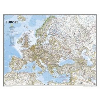 National Geogr.Maps. Class.Europe,enlar, Landkarte