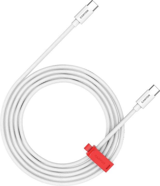 Actual product image Canyon Cable cable CC60AB C-C 60W Braided 1.2m White (1.20 m, 60 W)