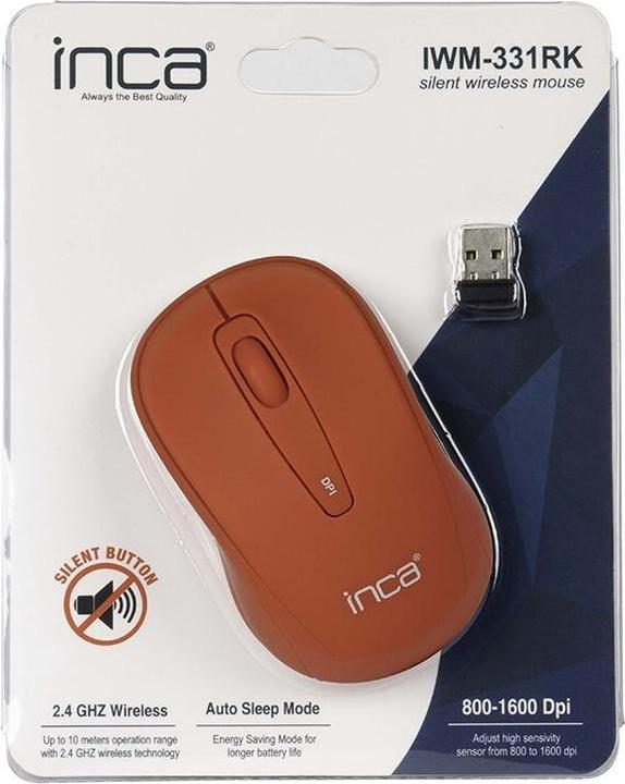 Produktbild Inca Maus IWM-331RK Nano-USB, Wireless, 1600 DPI, Silent,RT retail (Kabellos)