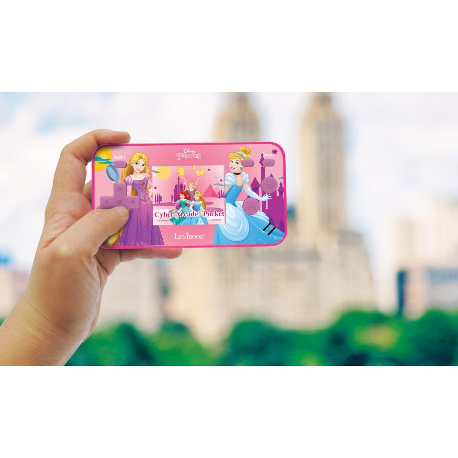 Thumbnail - Lexibook Disney Prinzessin Cyber Arcade Pocket Spielkonsole Display 1,8 Zoll 150 Spiele 10 Disney Prinzessin, Retro Gami...