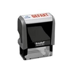 Trodat, Stempel, Textstempel GEFAXT