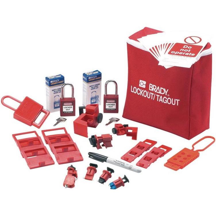 Brady, Etiketten, Lockout-Set für elektrische Anlagen 1 Set 805909