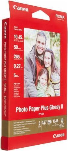 Actual product image Canon PP-201 Plus II (260 g/m², 10 x 15 cm, 50 x)