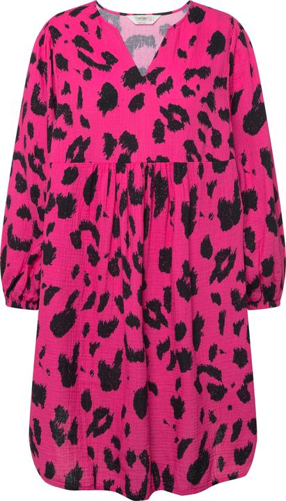 Immagine prodotto Angel of Style Musselin-Kleid, Leodruck, Tunika-Ausschnitt, weite Ballonärmel (50)