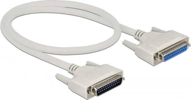 Image du produit Delock Câble série D-Sub 25 mâle à femelle 0,5 m (0.50 m, VGA)