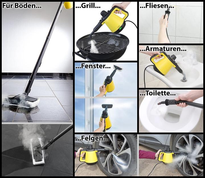 Actual product image Sichler 2in1 hand steam cleaner (3.50 bar, 1200 W)