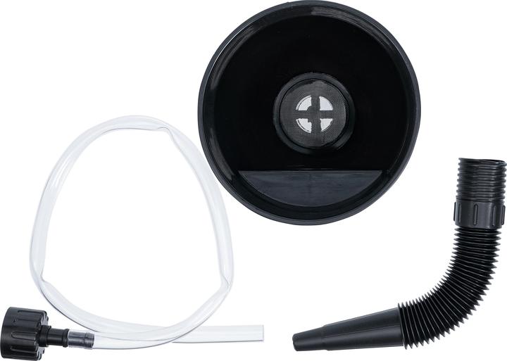 Image du produit BGS Jeu d’entonnoirs de remplissage d’huile avec buse et tuyau flexibles Ø 135 mm 3 pièces