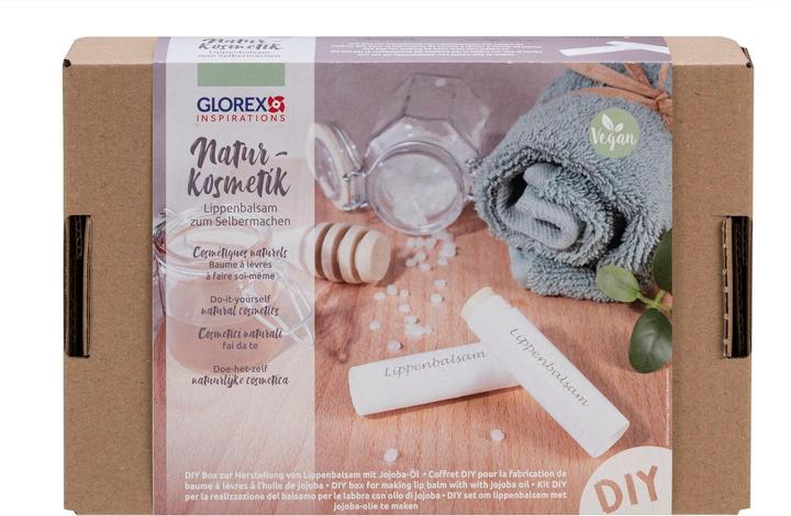 Actual product image Glorex Natural Cosmetics Complete Set "Lip Balm with Jojoba Oil