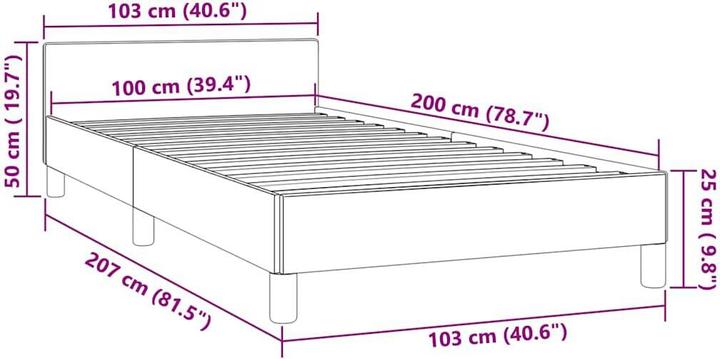 Produktbild vidaXL Johnny (100 x 200 cm)