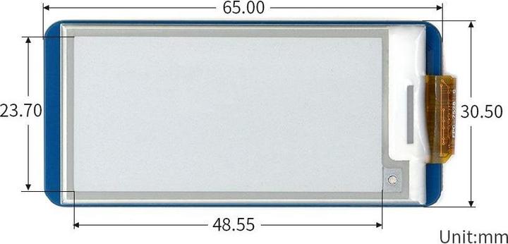 Produktbild WaveShare 2.13inch E-Ink Display für Raspberry Pi Pico