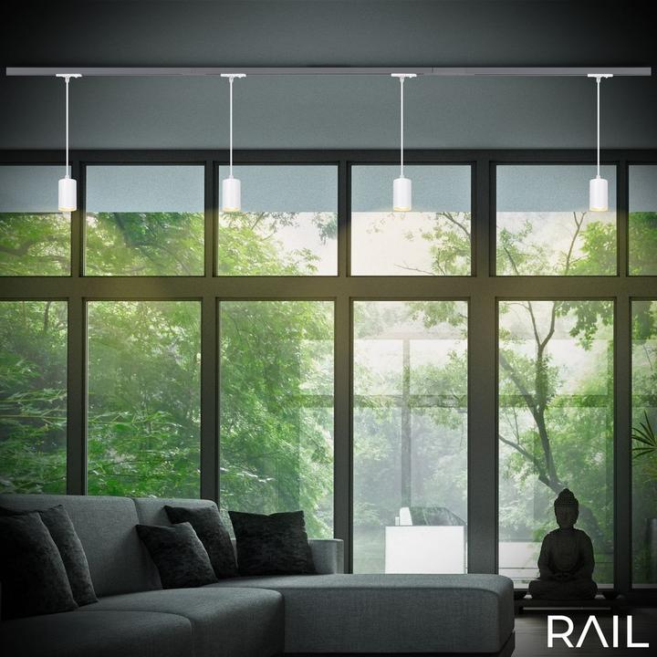 Produktbild Briloner HV-Stromschienensystem - LED-Pendelleuchte, Weiss, 1xGU10 exkl. Leuchtmittel (GU10)