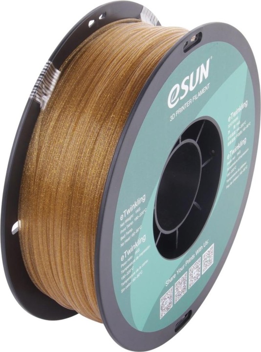 Productafbeelding eSUN ETWINKLING 1,75mm GOUD 1kg 3D FILAMENT (PLA, 1.75 mm, 1000 g, Goud)