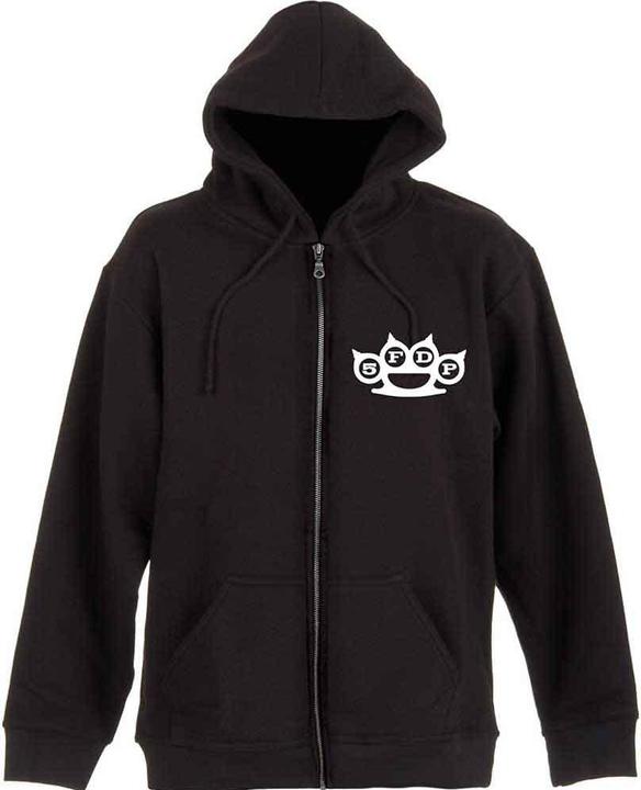 Immagine prodotto Five Finger Death Punch Felpa con Cappuccio e Zip Intera Pugno di Ferro Stampa posteriore Adulto Unisex (S)