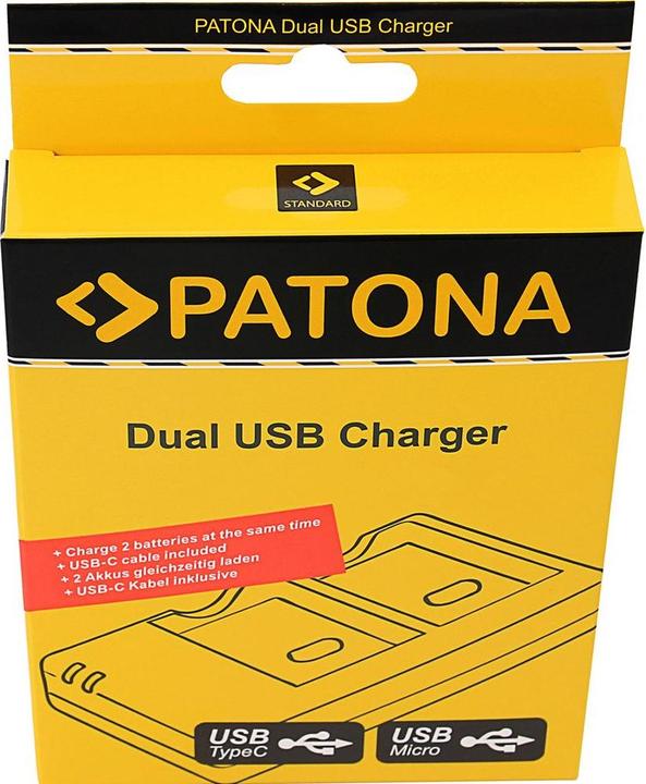 Produktbild Patona Ladegerät Dual USB Ricoh DB-120 (Kamera Akku Ladegerät)