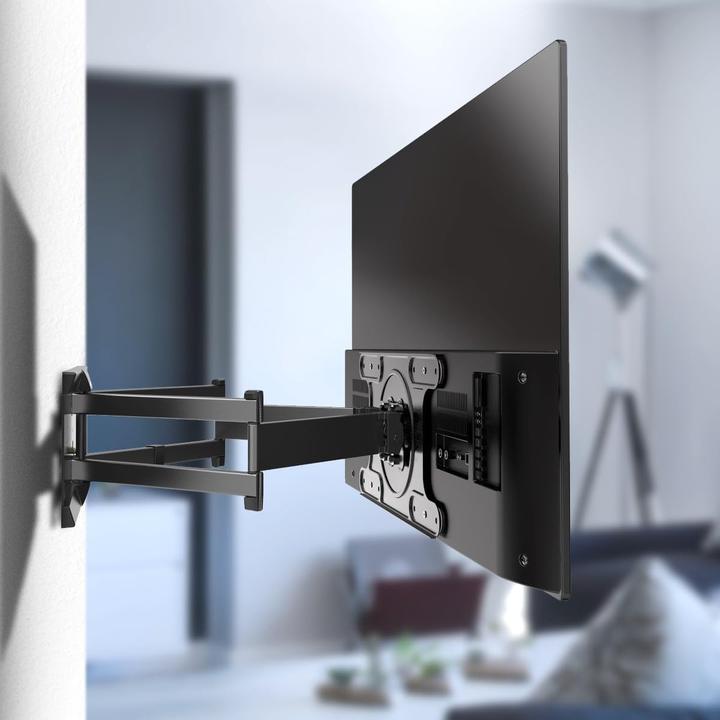 Produktbild Meliconi Dual Motion OLED Wandhalterung mit zwei Armen und Doppelrotation für Fernseher (Wand, 40" - 82")