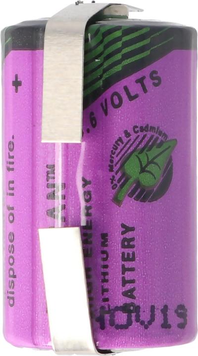 Actual product image Sonnenschein Batterie Inorganic SL-350/T mit Lötfahne U-Form (1 pcs., CR 1/2AA, 1000 mAh)