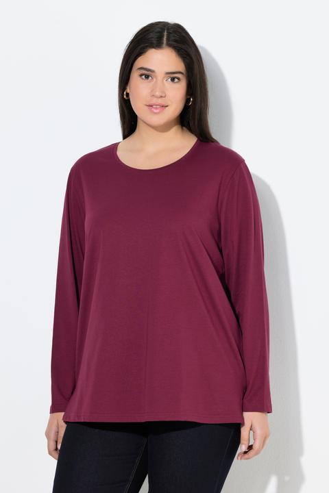 Image du produit Ulla Popken T-shirt décontracté à col rond et manches longues (58)
