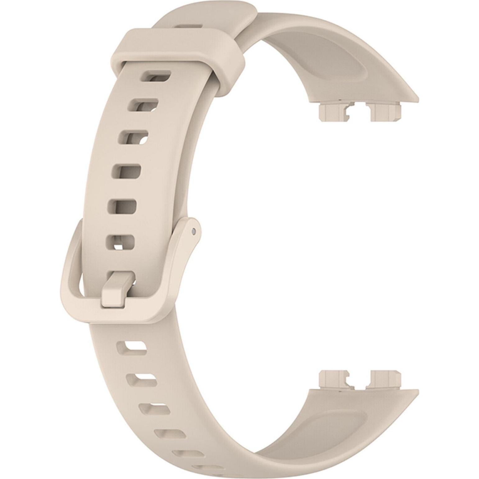Thumbnail - Strap-it Silikon Armband (Silikon), Uhrenarmband, Braun, Gelb