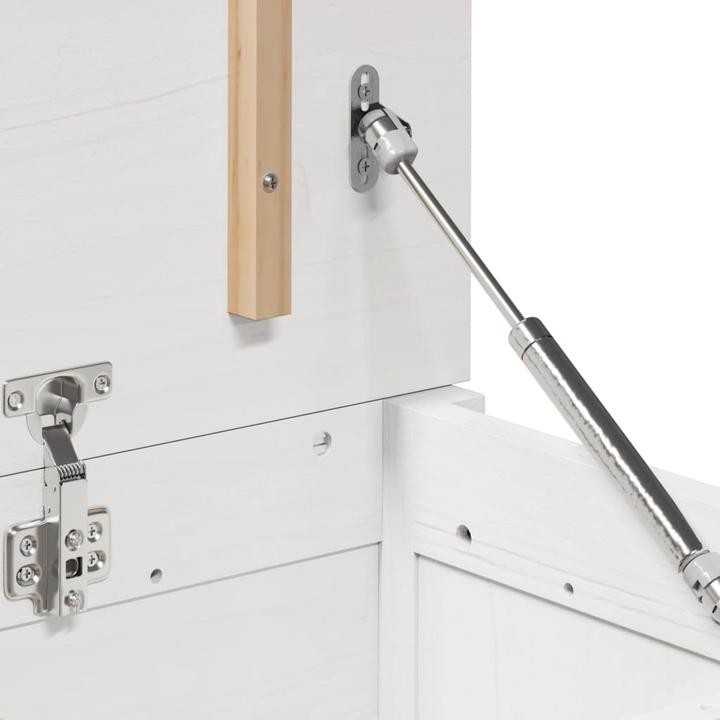 Actual product image vidaXL Truhe Weiss 110x50x45,5 cm Massivholz Kiefer,Farbe