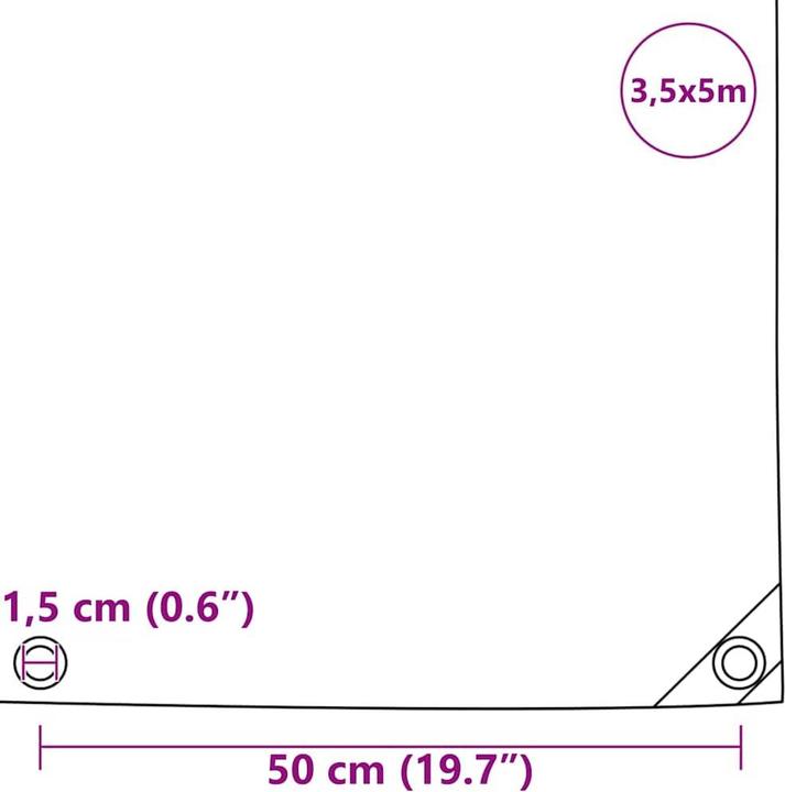 Produktbild vidaXL Planenschutz (3.50 x 5 m)
