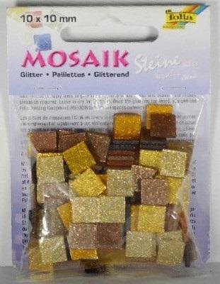 Actual product image Folia Mosaic stones GLITTER MIX, 45g, 10x10mm