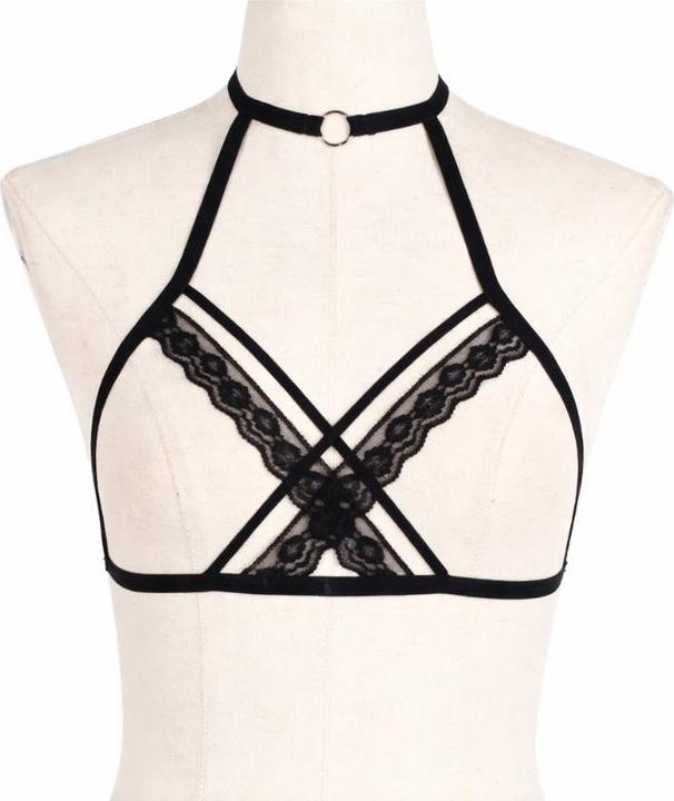 Produktbild Crestron Schwarzes Spitzenbustier, Grösse S (S)