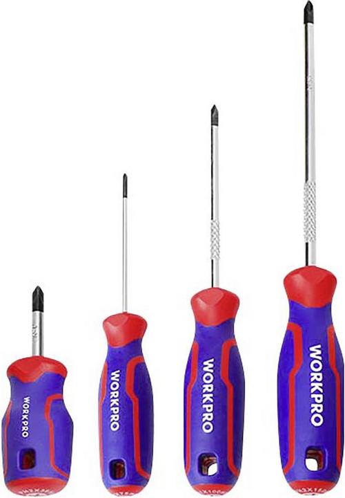 Produktbild Workpro 8 tlg Universal Schraubendreher-Set PH0, PH1, PH2