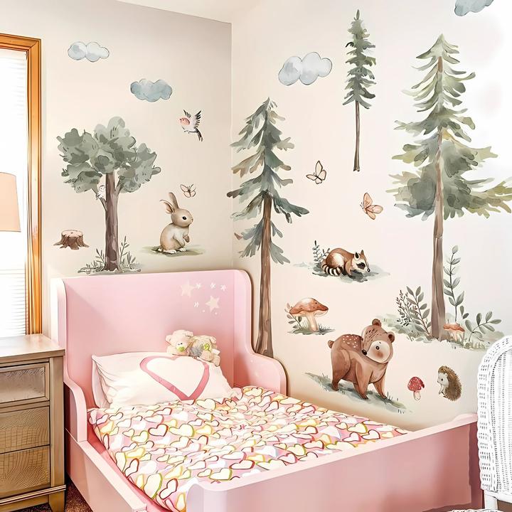 Image du produit Milkii Wandsticker, Sommertag im Wald (160 x 130 cm)