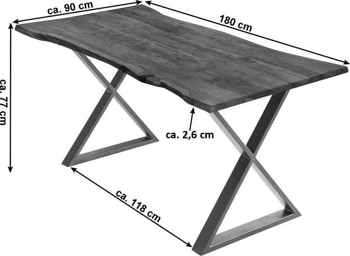 Actual product image SAM Kasimir (180 x 90 x 77 cm)