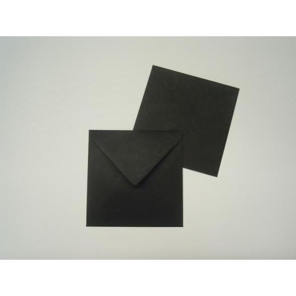 Blanke, Briefumschlag, Briefumschläge 125x140mm 100g/qm gummiert VE=100 Stück schwarz (100 x)