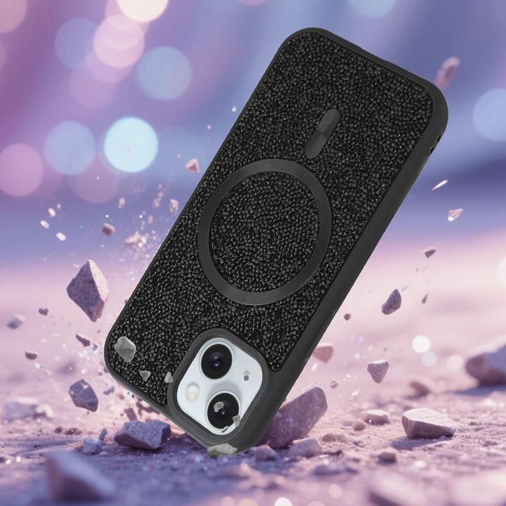 Produktbild Cadorabo iPhone 14 PLUS / 15 PLUS Hülle kompatibel mit MagSafe Glitzer Case (Apple iPhone 14 Plus, Meizu 15 Plus)