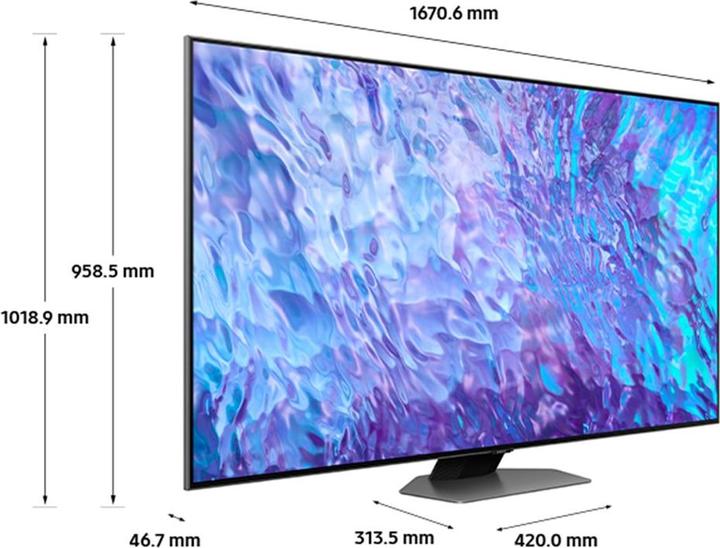 Produktbild Samsung QE75Q80CAT (75", Q80C, QLED, 4K)