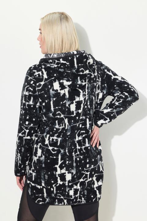 Actual product image Ulla Popken Abstract Print Fleece Hoodie (42, 44)