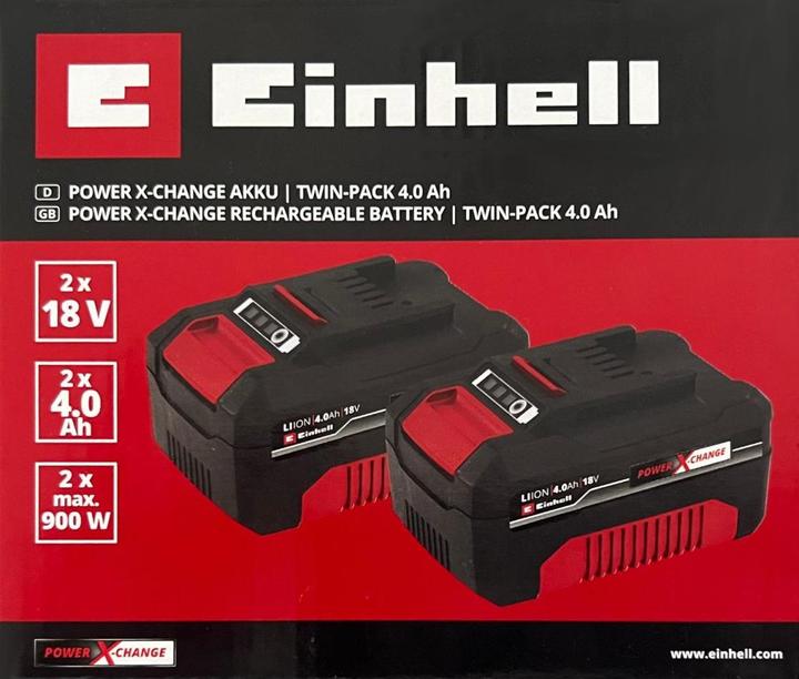 Immagine prodotto Einhell 2x18V 4,0Ah PXC-Twinpack CB A1 (18 V)