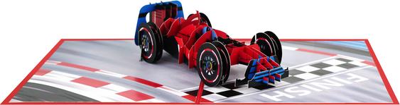 Actual product image MU Classic 3D Pop-Up Grusskarte Formel 1 Rennwagen (1 pcs.)