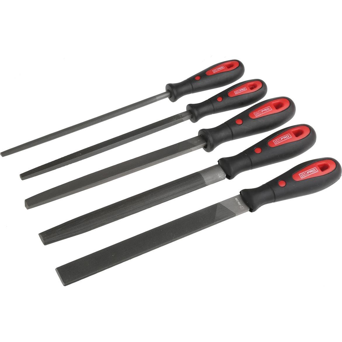 Thumbnail - Rs Pro, Raspel + Feile, 5 Piece File Set Second Cut (200 mm)