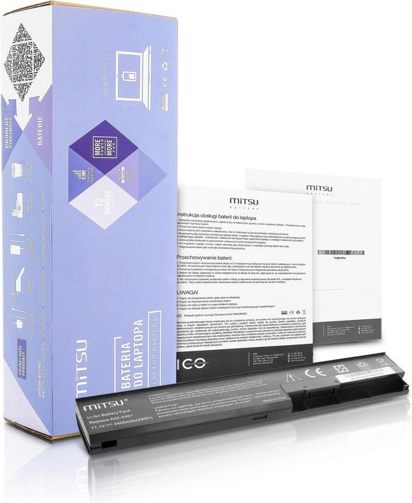 Image du produit Mitsu BATTERY BC/AS-X301 (ASUS 4400 MAH 48 WH) - Batterie (6 cabines, 4400 mAh)