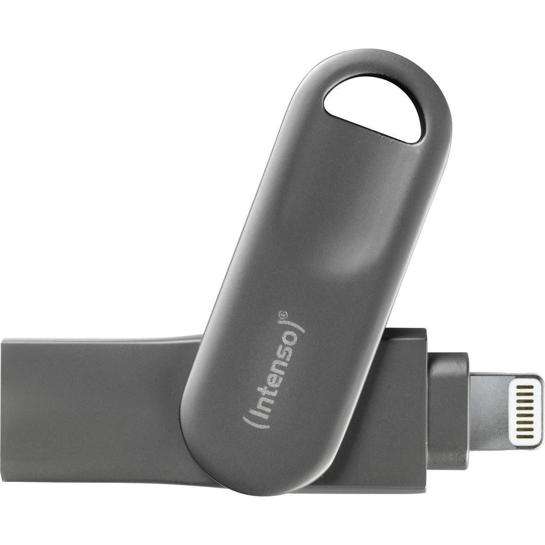 Intenso iMobile Line PRO (64 GB, USB-A, USB 3.0), USB Stick, Grau