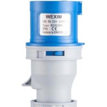 Thumbnail - Line, Netzstecker + Netzkupplung, Type CEE Extension. blue