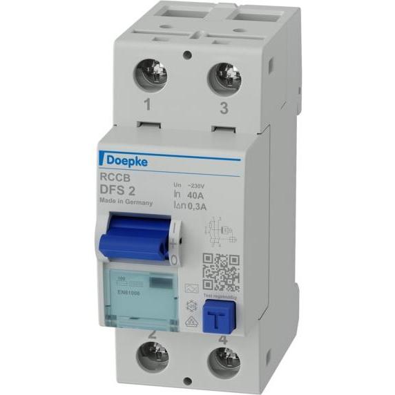 Doepke, Interruttore, DOEP DFS2-040-2/0,3-A Interruttore Fi 40A 0,3A 2p