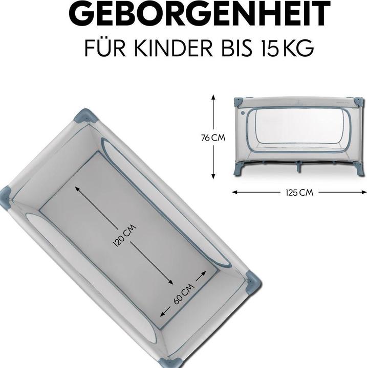 Actual product image Hauck Reisebetten Reisebett Set Dream N Play Plus inkl. Spielzelt (120 x 60 cm)
