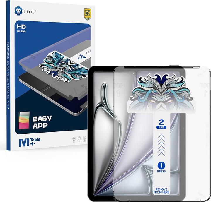 Actual product image Lito EasyShield armoured glass incl. installation tool (1 pcs., Apple iPad Air 11 2024, Apple iPad Air 11 2025)