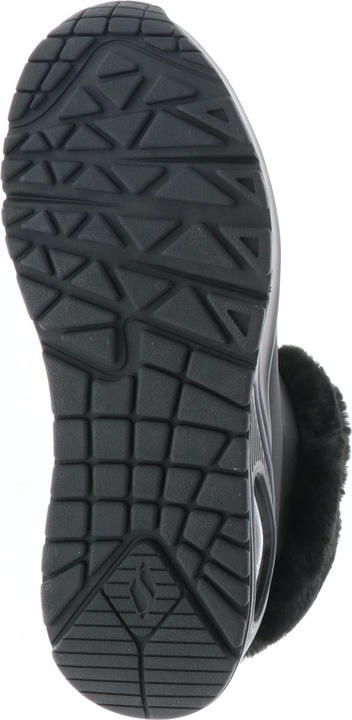 Produktbild Skechers 310539L/BBK Uno-Fall Air Kinder Mädchen Damen Sneaker Turnschuhe Kunstfell schwarz (32)