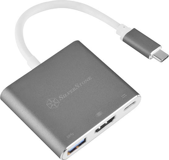 Silverstone USB Typ C — HDMI (Typ A)| USB A| USB Typ C (USB-C)