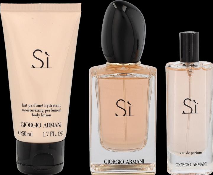 Immagine prodotto Giorgio Armani Set Sì Eau de Parfum 50ml + 15ml EDP + 50ml Body Lotion (Set profumo)