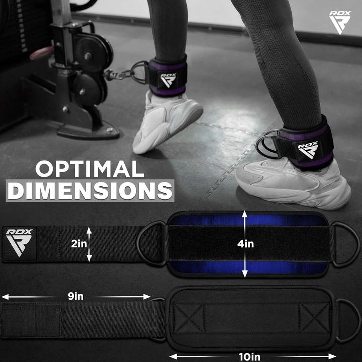 Actual product image Rdx A4 Ankle Straps For Gym Cable Machine