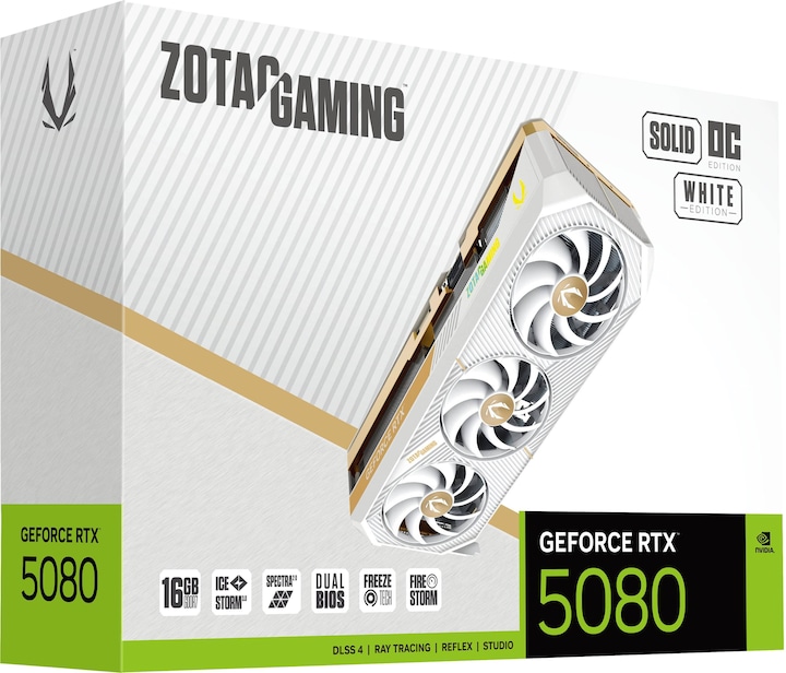 Actual product image Zotac GeForce RTX 5080 Solid OC White Edition (16 GB)