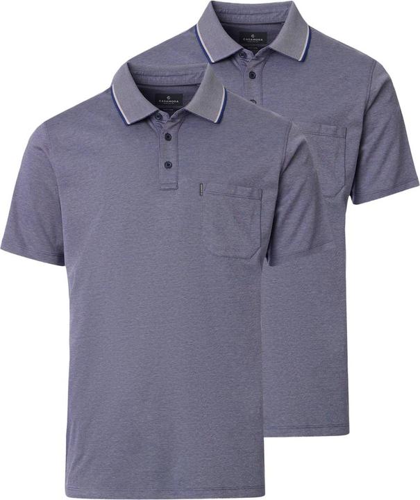 Produktbild Casamoda - Basic - Poloshirt - 2er Pack (L Blau) (L)